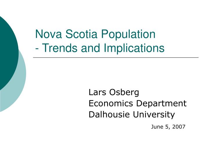 nova scotia population trends and implications n.