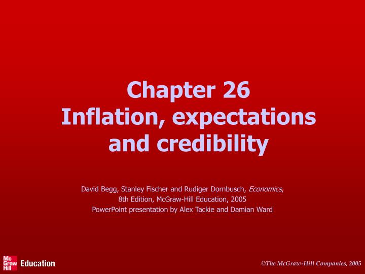 chapter 26 inflation expectations and credibility n.