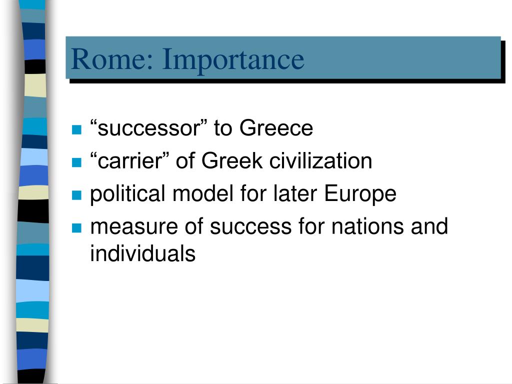 PPT - Rome: Importance PowerPoint Presentation, free download - ID:283406