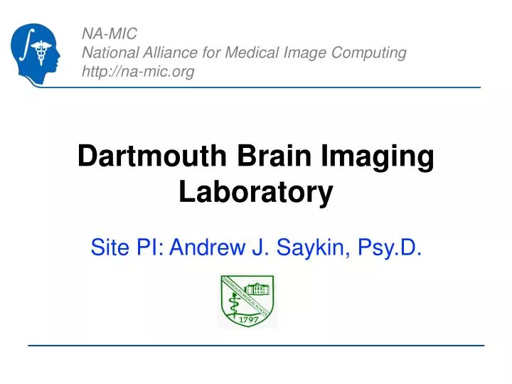 PPT Dartmouth Brain Imaging Laboratory PowerPoint Presentation, free download ID283513