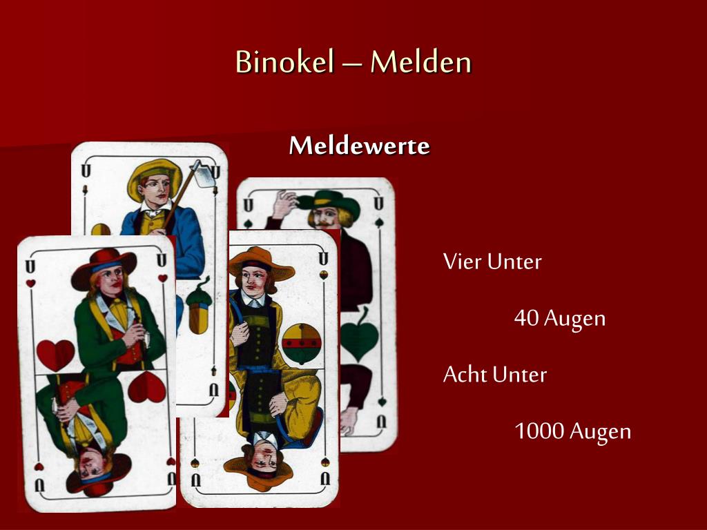 Binokel Melden
