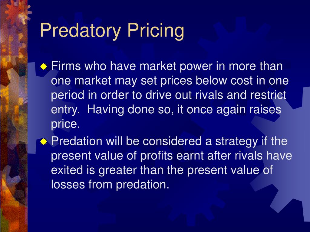 example of predatory pricing strategy