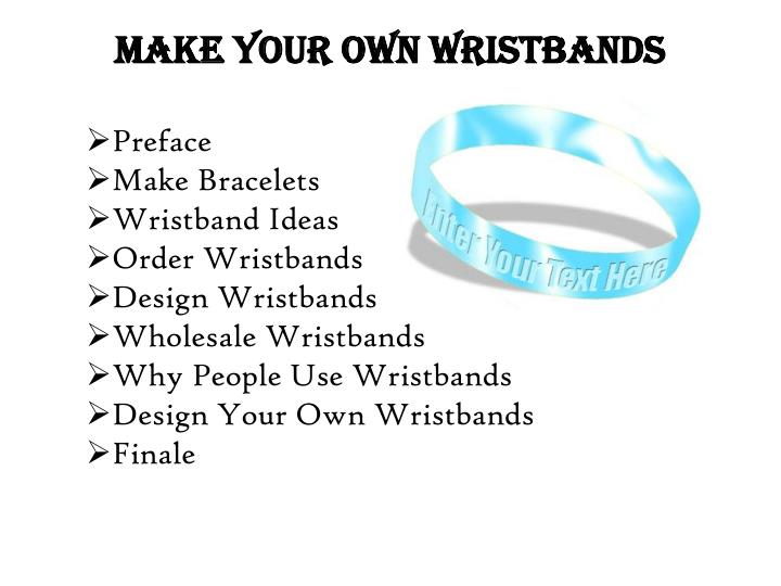 make your own wristbands n.