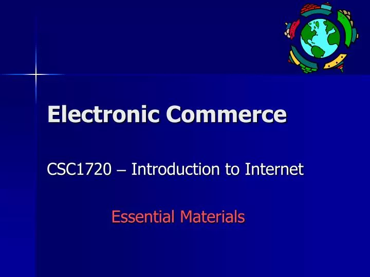 electronic commerce n.