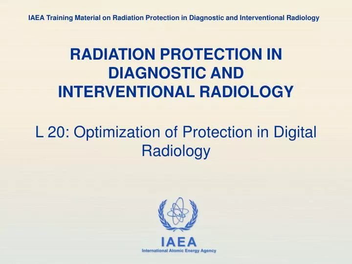 radiation protection in diagnostic and interventional radiology n.