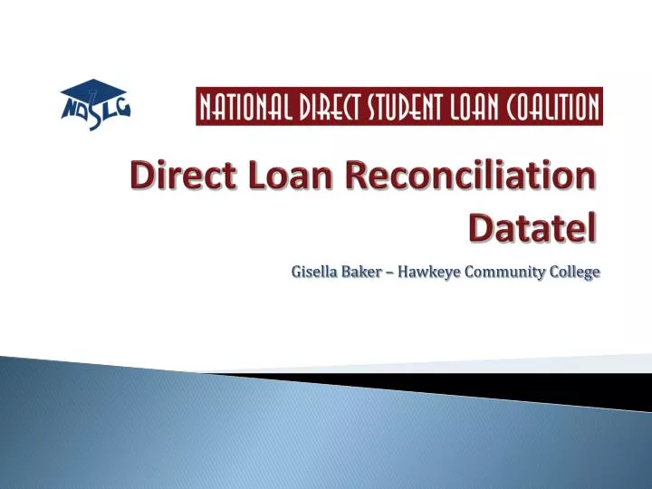 direct loan reconciliation datatel n.