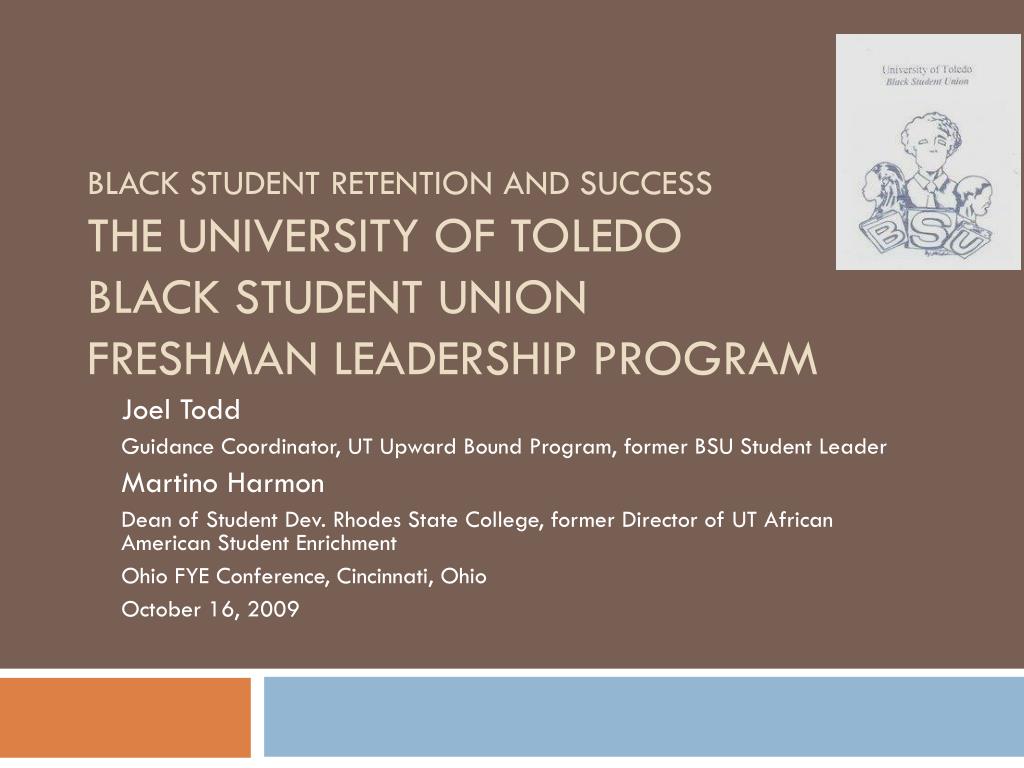 PPT BLACK STUDENT RETENTION AND SUCCESS THE UNIVERSITY