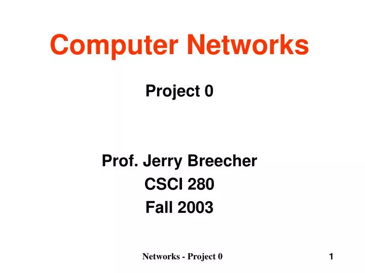 computer networks n.