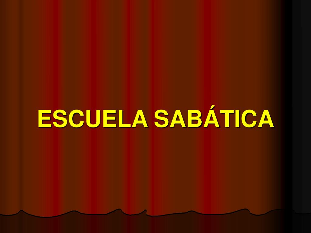 PPT ESCUELA SABÁTICA PowerPoint Presentation, free download ID285096