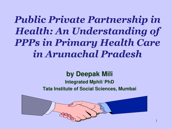 public private partner ship in social public private partner ship in social