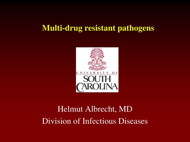 multi drug resistant pathogens n.