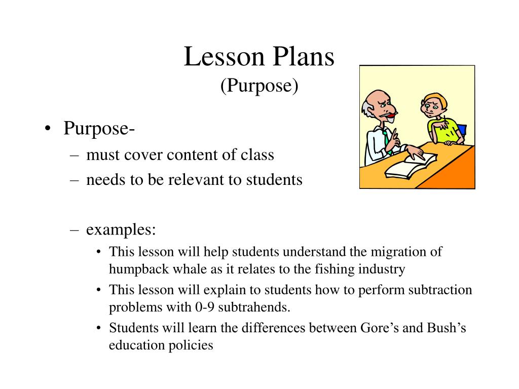 what is the purpose of assignment in lesson plan