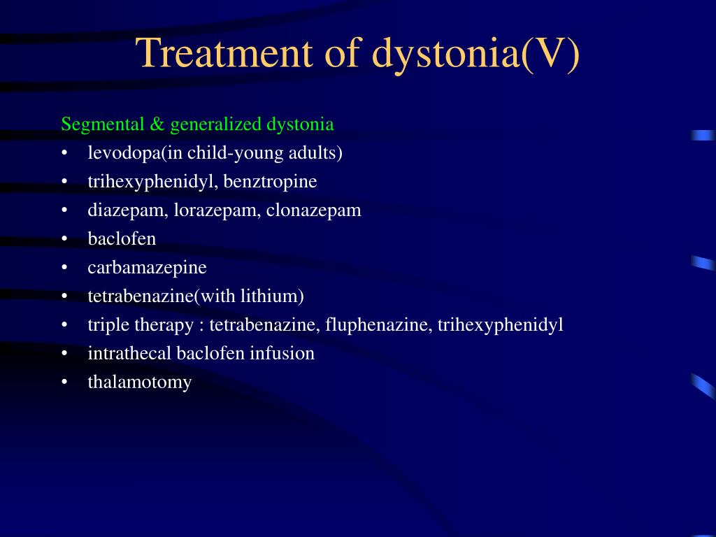 generalized dystonia