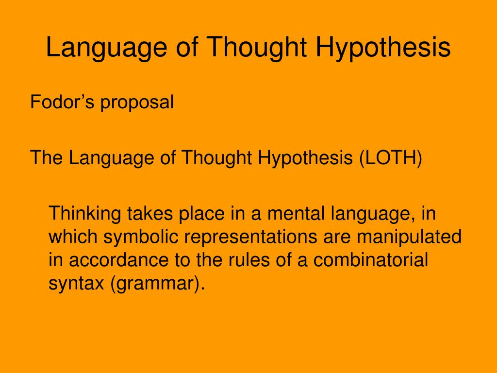 define language hypothesis