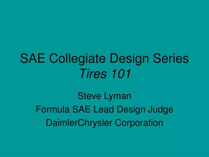 sae collegiate design series tires 101 n.