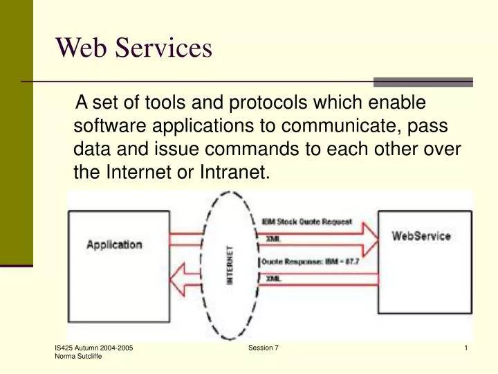 web services n.