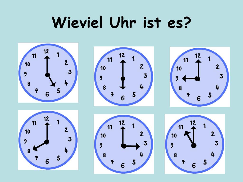 PPT - Wie spät ist es? Wieviel Uhr ist es? PowerPoint Presentation, free  download - ID:287548