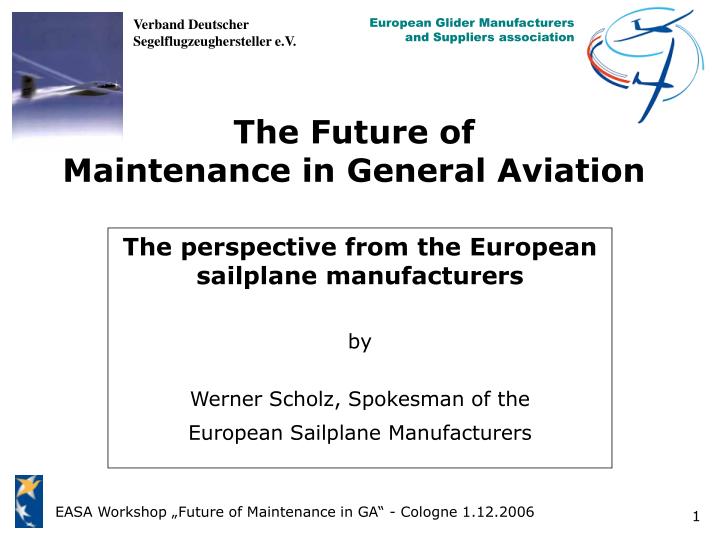 the future of maintenance in general aviation n.