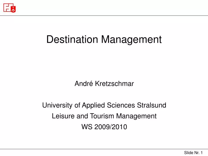 destination management n.