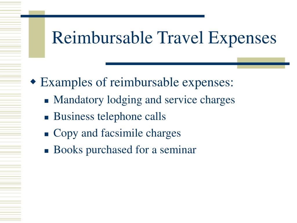 travel expenses not reimbursed by employer