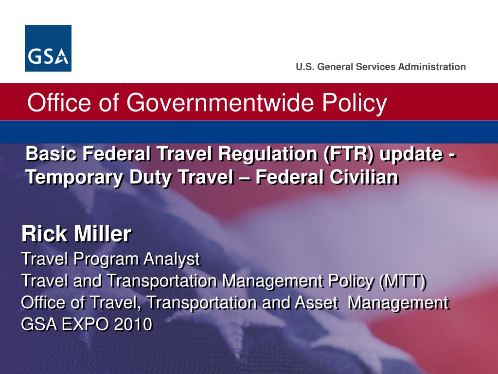 federal travel manual