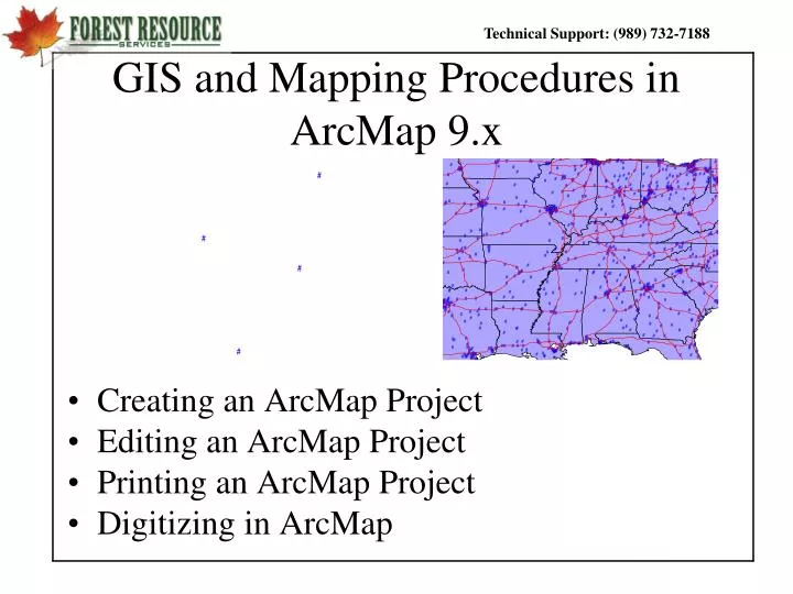 gis and mapping procedures in arcmap 9 x n.