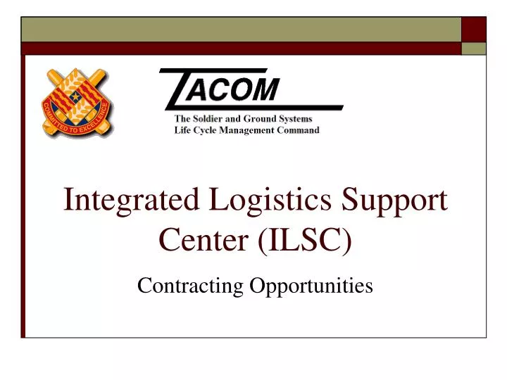 integrated logistics support center ilsc n.
