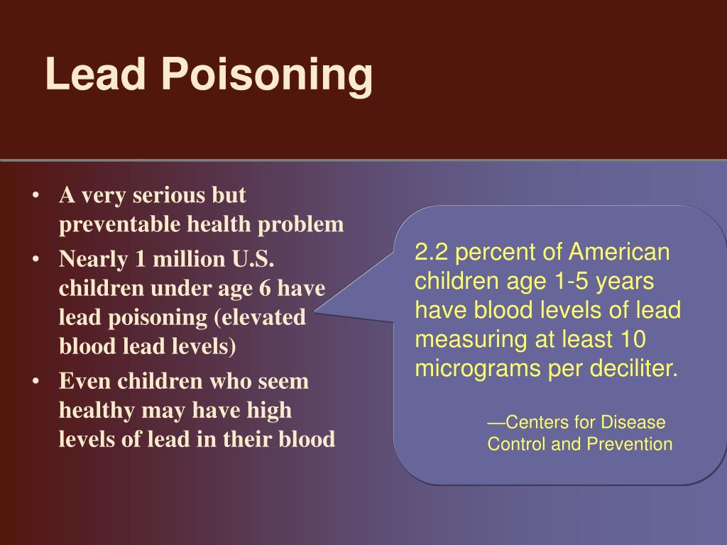 Ppt Lead Poisoning Awareness Powerpoint Presentation Id288568 