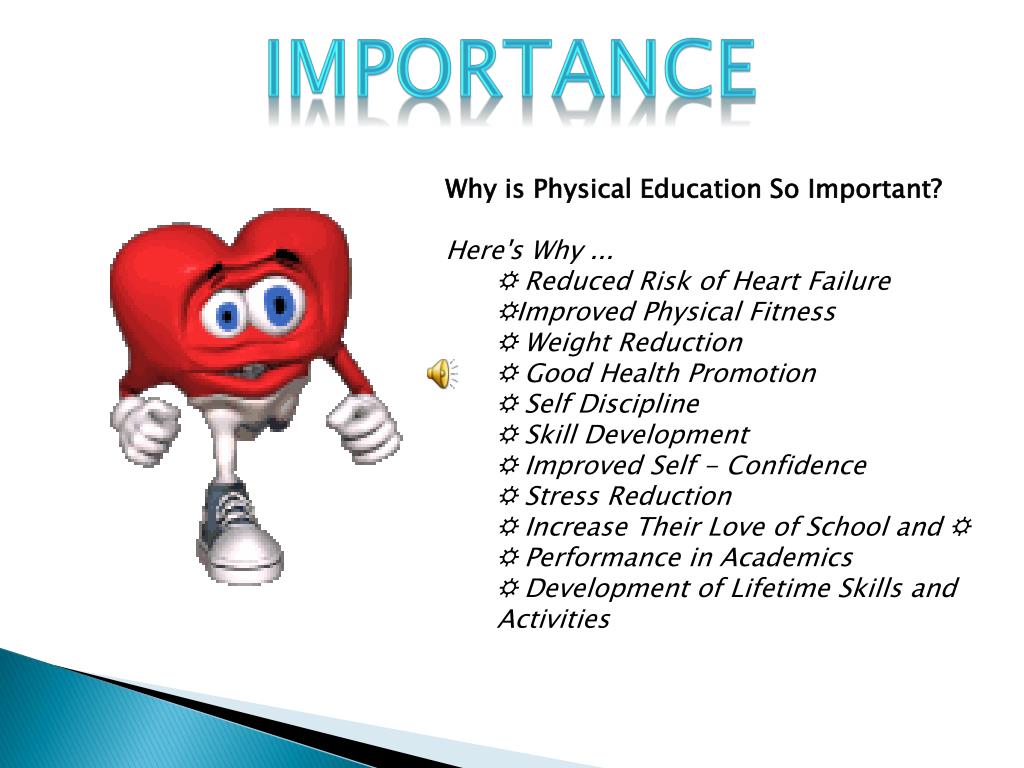 what is the importance of physical education wikipedia