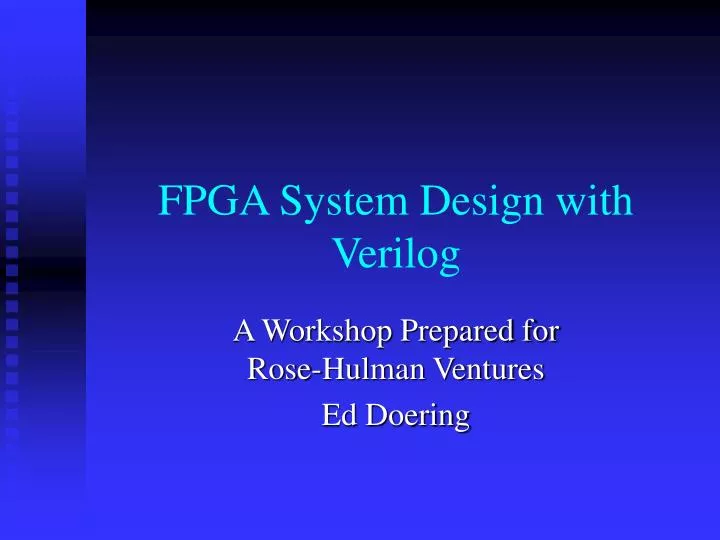 fpga system design with verilog n.