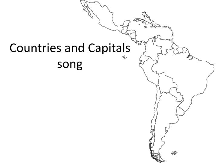 countries and capitals song n.