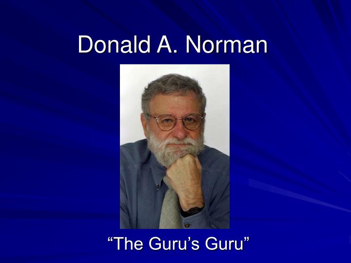 PPT  Donald A. Norman PowerPoint Presentation, free download  ID289626