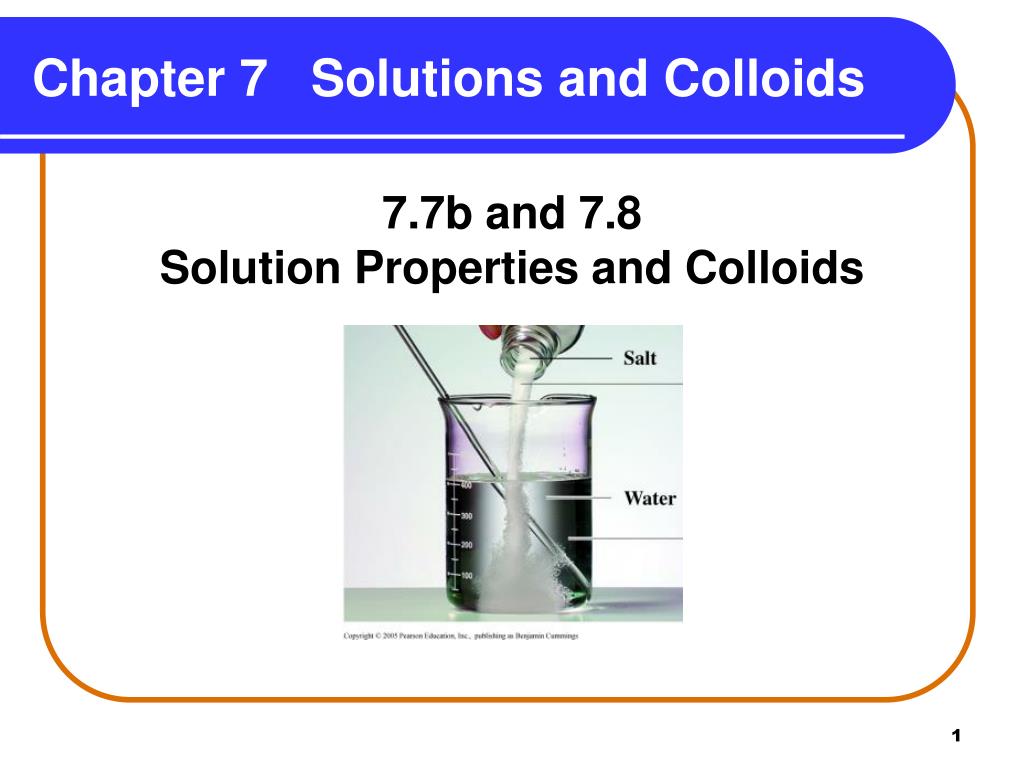 PPT Chapter 7 Solutions and Colloids PowerPoint Presentation, free