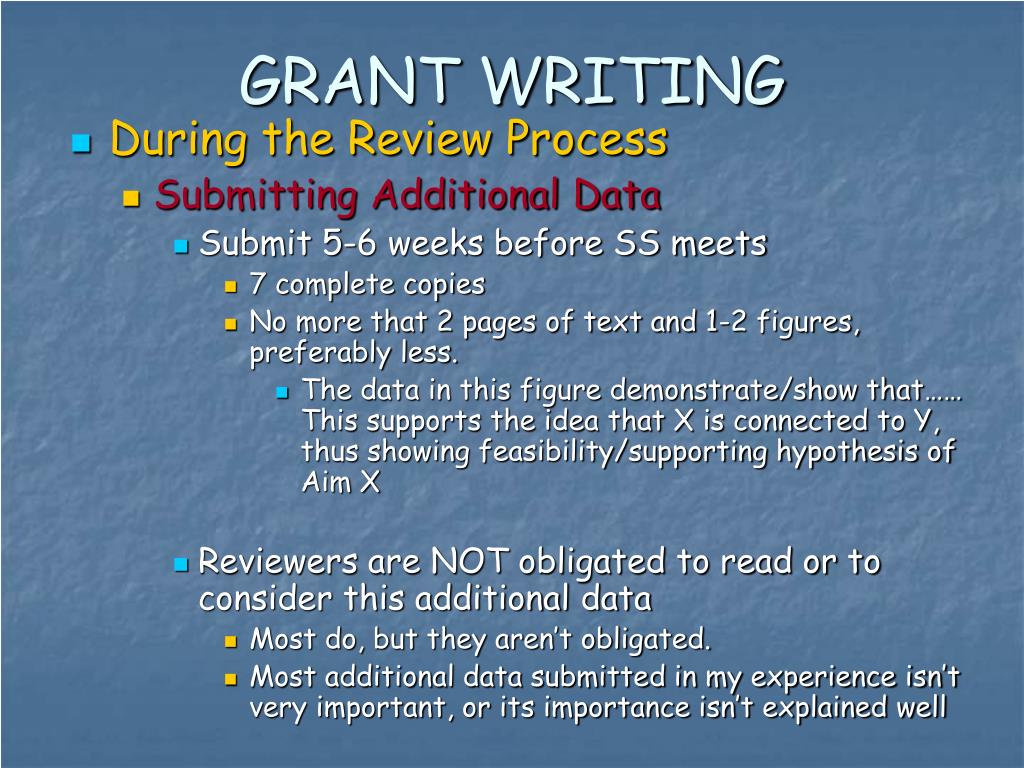 research grant writing ppt