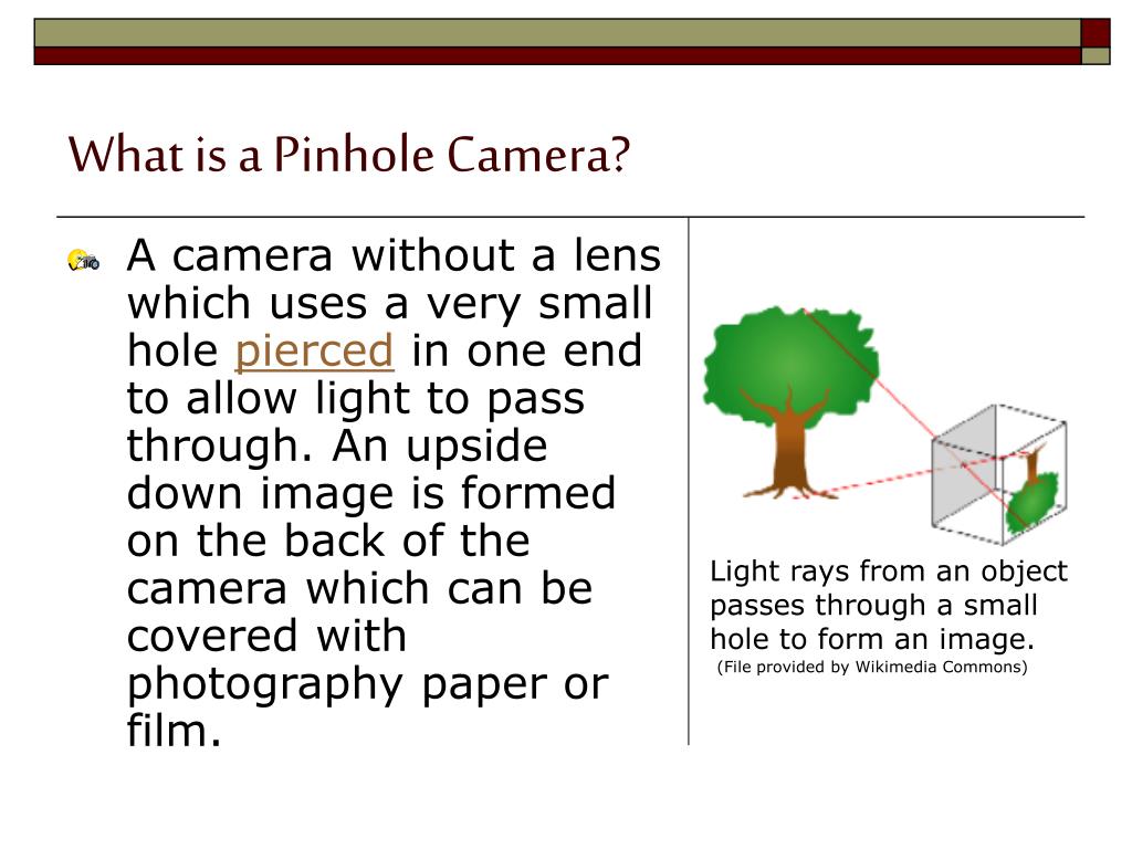 presentation on pinhole camera