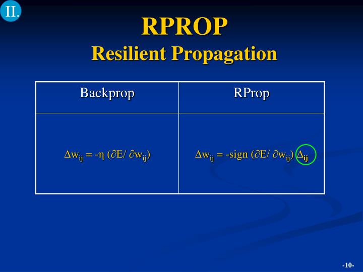 PPT - RPROP Resilient Propagation PowerPoint Presentation - ID:290256