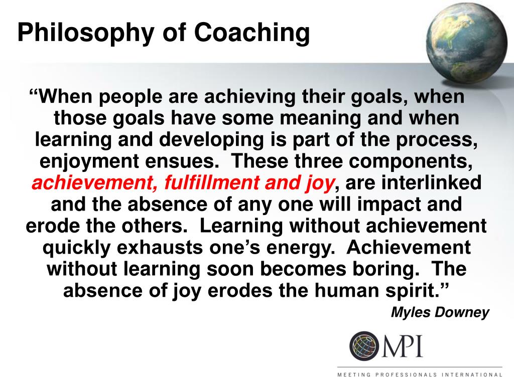 philosophy of coaching research paper
