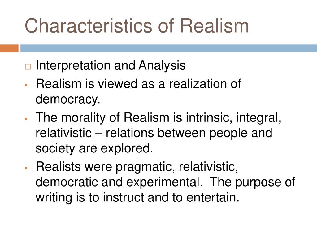 critical analysis of realism in literature
