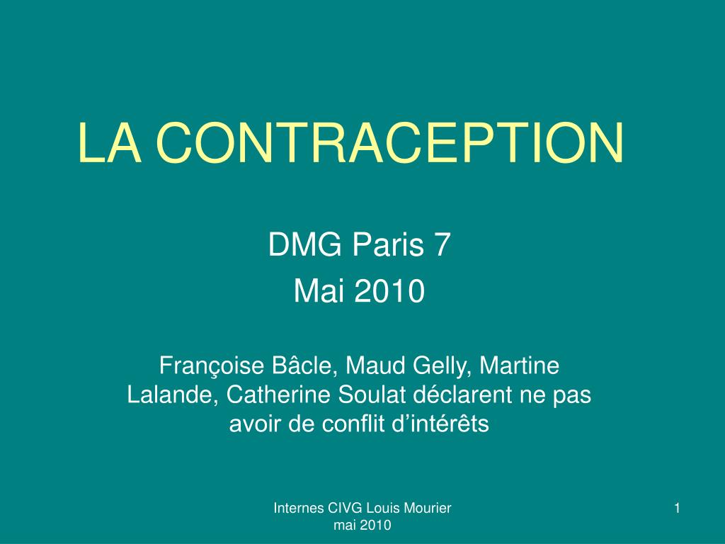 PPT - LA CONTRACEPTION PowerPoint Presentation, free download - ID ...