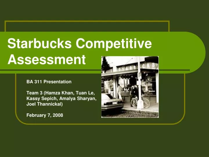 starbucks competitive assessment n.