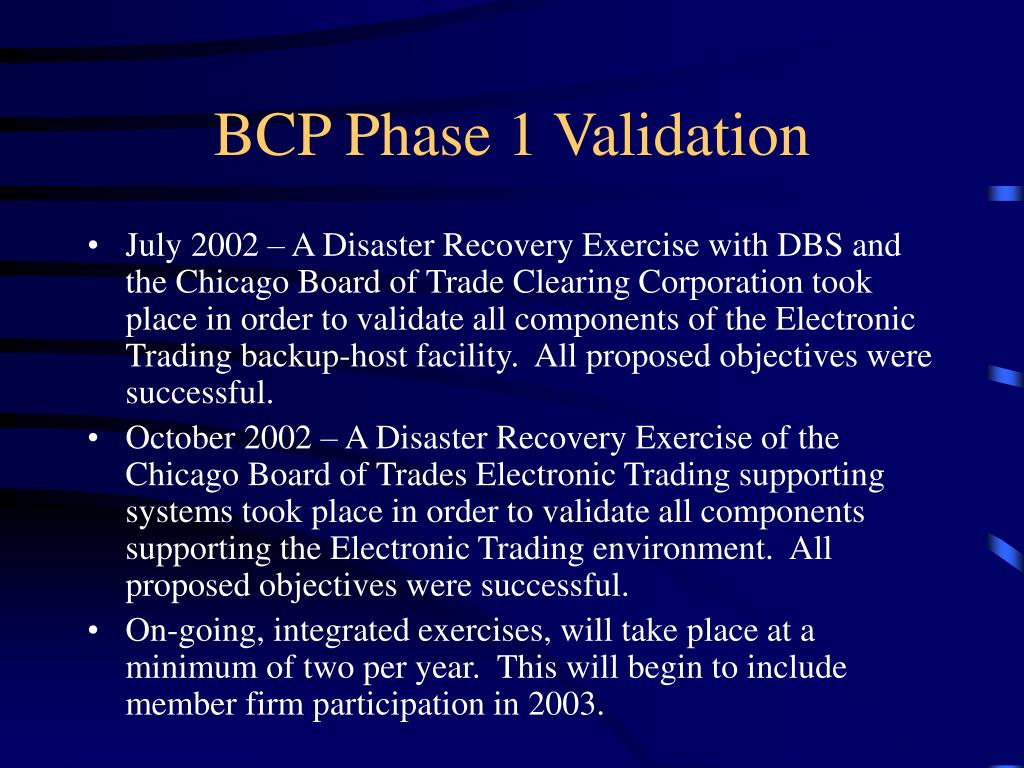 PPT - Business Continuity & Disaster Recovery Planning at The Chicago ...