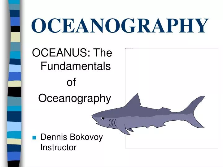 oceanography n.