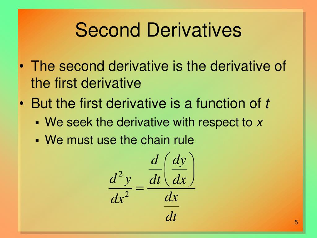 PPT - Derivatives of Parametric Equations PowerPoint Presentation, free ...