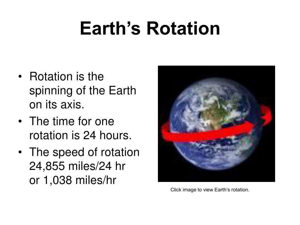 presentation on rotation of earth