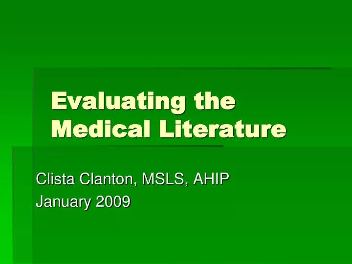 role of literature in medical education