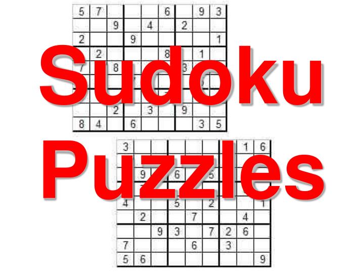 Ppt Sudoku Puzzles Powerpoint Presentation Free Download Id 293040