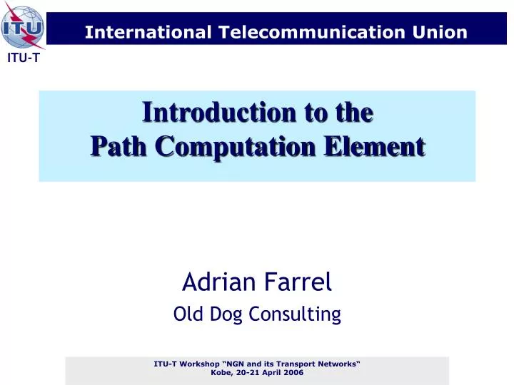introduction to the path computation element n.
