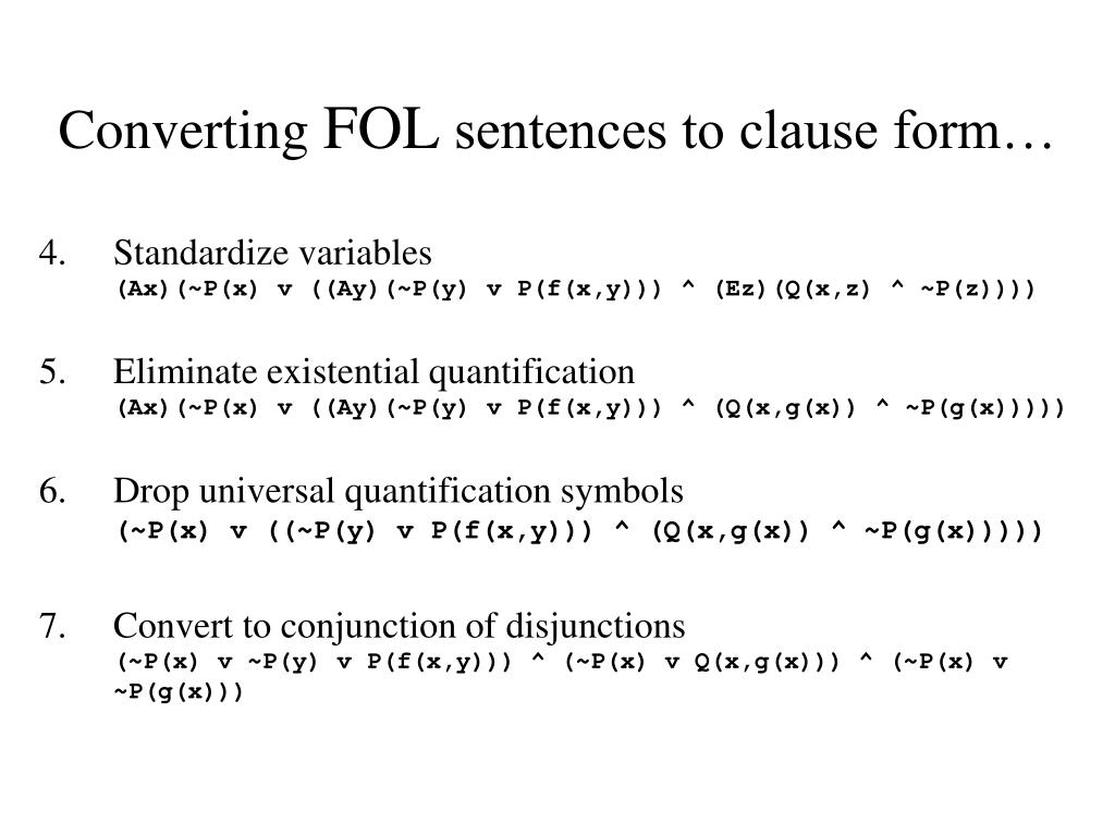 Ppt First Order Logic Fol Aka Predicate Calculus Powerpoint Presentation Id
