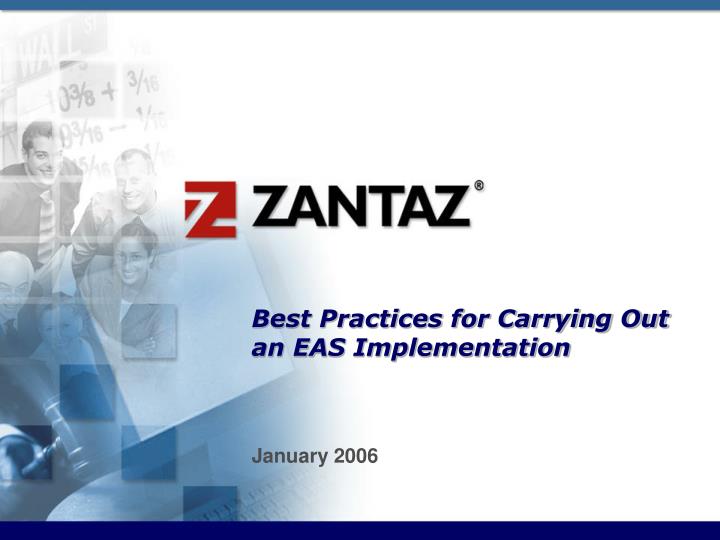 best practices for carrying out an eas implementation n.