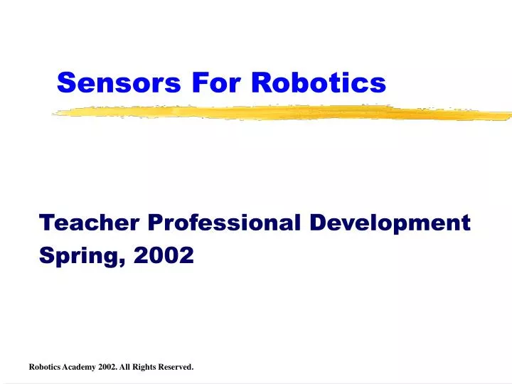 sensors for robotics n.